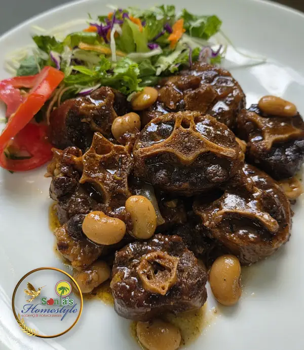 Oxtail with butter beans from Sonia's Homestyle, Kingston